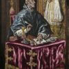 Saint Ildefonso (c. 1603–1614) by El Greco – Hand-Painted Oil Painting Reproduction | Dafen Village Canvas Art 1 Handmade oil painting reproduction of Saint Ildefonso by El Greco (c. 1603–1614), hand-painted in Dafen Oil Painting Village.