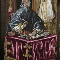 Handmade oil painting reproduction of Saint Ildefonso by El Greco (c. 1603–1614), hand-painted in Dafen Oil Painting Village.