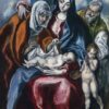 The Holy Family with Saint Anne and the Infant John the Baptist (c. 1595–1600) by El Greco – Hand-Painted Oil Painting Reproduction | Dafen Village Canvas Art 1 Handmade oil painting reproduction of The Holy Family with Saint Anne and the Infant John the Baptist by El Greco (c. 1595–1600), hand-painted in Dafen Oil Painting Village.