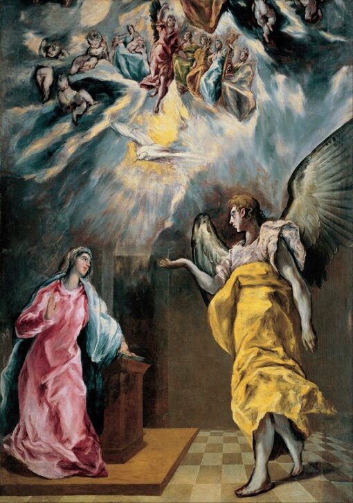 The Annunciation (c. 1595–1600) by El Greco – Hand-Painted Oil Painting Reproduction | Dafen Village Canvas Art