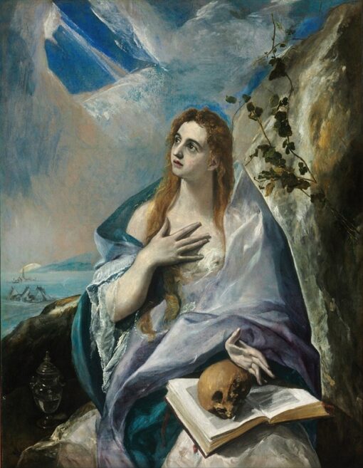 The Penitent Magdalene (c. 1576–1578) by El Greco – Hand-Painted Oil Painting Reproduction | Dafen Village Canvas Art