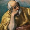 Handmade oil painting reproduction of Saint Joseph and the Christ Child by El Greco (1597–1599), hand-painted in Dafen Oil Painting Village.