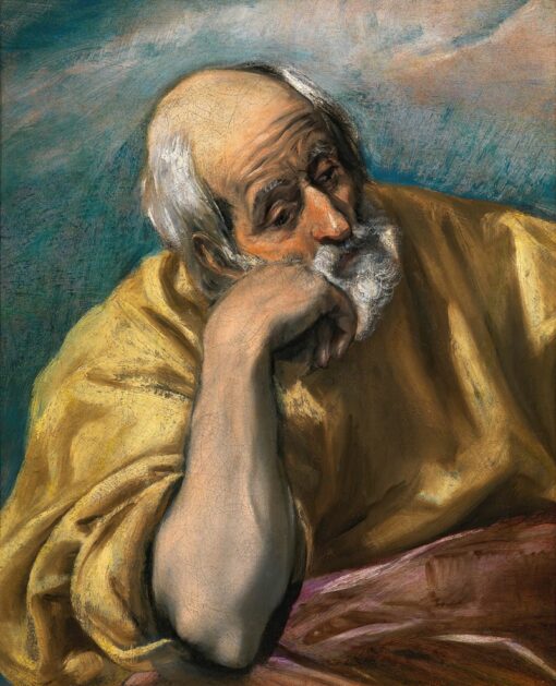 Saint Joseph and the Christ Child (1597–1599) by El Greco – Hand-Painted Oil Painting Reproduction | Dafen Village Canvas Art