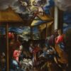 Handmade oil painting reproduction of The Adoration of the Shepherds by El Greco (ca. 1576–1577), hand-painted in Dafen Oil Painting Village.