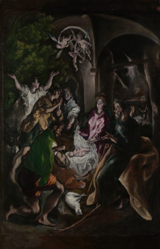 The Adoration of the Shepherds (ca. 1605–1610) by El Greco – Hand-Painted Oil Painting Reproduction | Dafen Village Canvas Art