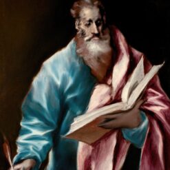 Handmade oil painting reproduction of Apostle Saint Matthew by El Greco (1610–1614), hand-painted in Dafen Oil Painting Village.