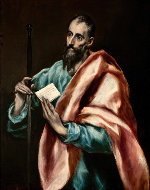 Apostle Saint Paul (1610–1614) by El Greco – Hand-Painted Oil Painting Reproduction | Dafen Village Canvas Art