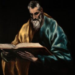 Handmade oil painting reproduction of Apostle Saint Simon by El Greco (1610–1614), hand-painted in Dafen Oil Painting Village.