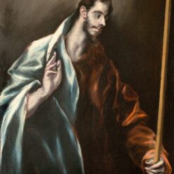 Handmade oil painting reproduction of Apostle St Thomas by El Greco (1610–1614), hand-painted in Dafen Oil Painting Village.