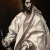 Bartholomew the Apostle (1610–1614) by El Greco – Hand-Painted Oil Painting Reproduction | Dafen Village Canvas Art 2 Handmade oil painting reproduction of Bartholomew the Apostle by El Greco (1610–1614), hand-painted in Dafen Oil Painting Village.