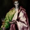 Handmade oil painting reproduction of Saint John the Evangelist by El Greco (1610–1614), hand-painted in Dafen Oil Painting Village.