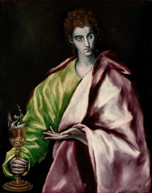 Saint John the Evangelist (1610–1614) by El Greco – Hand-Painted Oil Painting Reproduction | Dafen Village Canvas Art