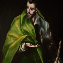 Handmade oil painting reproduction of St. James the Greater by El Greco (1610–1614), hand-painted in Dafen Oil Painting Village.