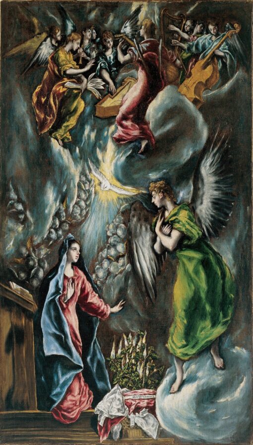 The Annunciation (ca. 1596–1600) by El Greco – Hand-Painted Oil Painting Reproduction | Dafen Village Canvas Art (Copy)