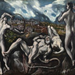 Handmade oil painting reproduction of Laocoön by El Greco (c. 1610–1614), hand-painted in Dafen Oil Painting Village.