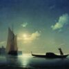 Hand-Painted "Gondolier at Sea by Night" (1843) Oil Painting Reproduction – Ivan Aivazovsky Seascape | Dafen Studio Fine Art 1 Gondolier at Sea by Night Ivan Aivazovsky Original Title: Гондольер на море ночью Date: 1843 Style: Romanticism Genre: marina Media: oil, canvas Location: Tartarstan State Museum, Kazan, Russia Hand painted oil painting reproduction of Gondolier at Sea by Night 1843 by Ivan Aivazovsky