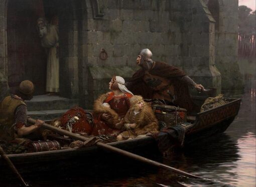 In Time of Peril by Edmund Blair Leighton – Hand-Painted Oil Painting Reproduction