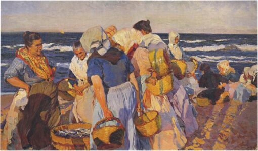 Joaquín Sorolla – Fisherwomen from Valencia | Hand-Painted Oil Painting Reproduction
