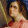 100% hand-painted oil reproduction of Artemisia Gentileschi Self-portrait as a Female Martyr 1615 Baroque painting