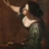 Hand-Painted Oil Painting - Self-portrait as the Allegory of Painting (In the Style of Artemisia Gentileschi) | Dafen Studio Collection 2 100% hand-painted oil reproduction of Artemisia Gentileschi Self-portrait as the Allegory of Painting 1638-1639 Baroque painting