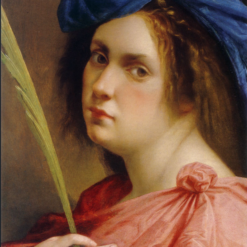 100% hand-painted oil reproduction of Artemisia Gentileschi Self-portrait as a Female Martyr 1615 Baroque painting