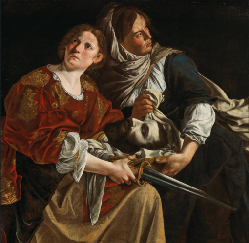 Hand-Painted Oil Painting – Lucretia (In the Style of Artemisia Gentileschi) | Dafen Studio Collection
