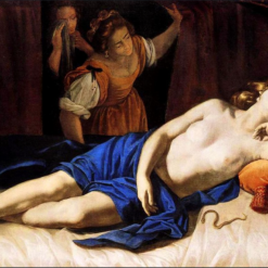 100% hand-painted oil reproduction of Artemisia Gentileschi Cleopatra 1633-1635 Baroque nude history painting