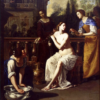 Hand-Painted Oil Painting - David and Bathsheba (In the Style of Artemisia Gentileschi) | Dafen Studio Collection 2 100% hand-painted oil reproduction of Artemisia Gentileschi David and Bathsheba 1636-1637 Baroque religious painting