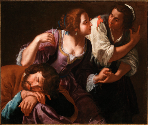 Hand-Painted Oil Painting – Samson and Delilah (In the Style of Artemisia Gentileschi) | Dafen Studio Collection