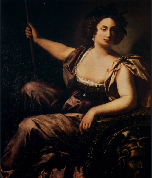 Hand-Painted Oil Painting – Minerva (In the Style of Artemisia Gentileschi) | Dafen Studio Collection