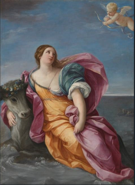 Hand-Painted The Abduction of Europa Oil Painting Reproduction by Guido Reni – Fine Art Canvas Replica