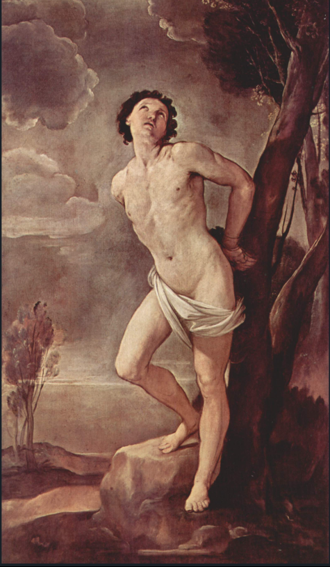 Hand-Painted St. Sebastian Oil Painting Reproduction by Guido Reni – Fine Art Canvas Replica