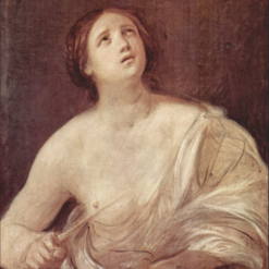Hand-painted oil painting reproduction of Suicide of Lucretia by Guido Reni