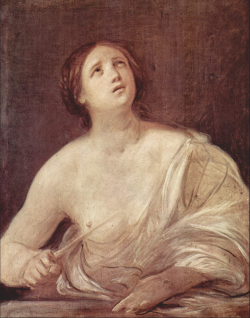 Hand-Painted Suicide of Lucretia Oil Painting Reproduction by Guido Reni – Fine Art Canvas Replica