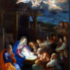 Hand-Painted Adoration of the Shepherds Oil Painting Reproduction by Guido Reni – Fine Art Canvas Replica 2 Hand-painted oil painting reproduction of Adoration of the Shepherds by Guido Reni