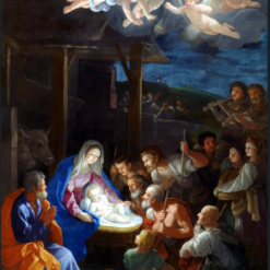 Hand-painted oil painting reproduction of Adoration of the Shepherds by Guido Reni
