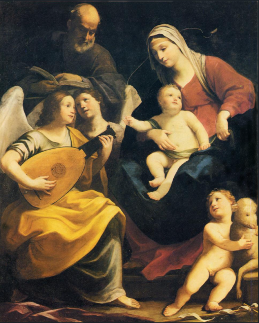 Hand-Painted Holy Family Oil Painting Reproduction by Guido Reni – Fine Art Canvas Replica