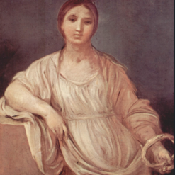 Hand-painted oil painting reproduction of Portrait of a Girl with Crown by Guido Reni