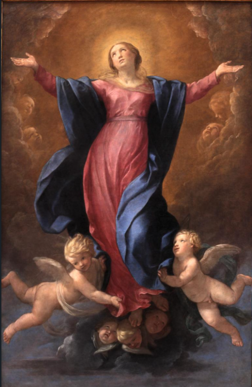 Hand-Painted Assumption of the Virgin Oil Painting Reproduction by Guido Reni – Fine Art Canvas Replica