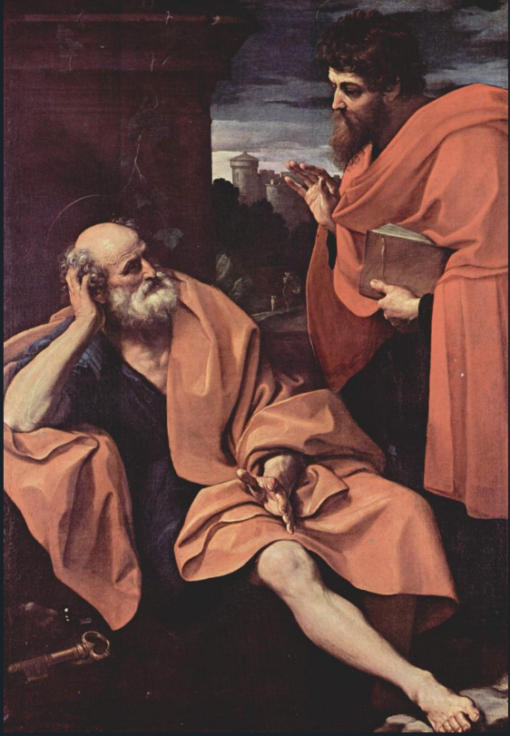 Hand-Painted Baroque Masterpiece Replica: St. Peter and St. Paul by Guido Reni – Fine Oil Painting
