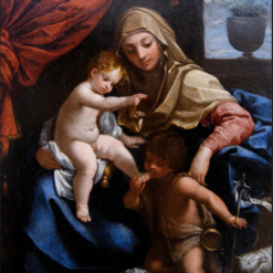 Guido Reni - Madonna with Child and St. John the Baptist Hand-Painted Replica