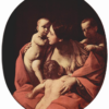 Hand-Painted Baroque Masterpiece Replica: Charity by Guido Reni – Fine Oil Painting 1 Hand-painted oil painting reproduction of Guido Reni's Baroque masterpiece Charity