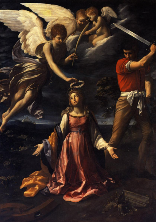 Hand-Painted Baroque Masterpiece Replica: Martyrdom of Saint Catherine of Alexandria by Guido Reni – Fine Oil Painting