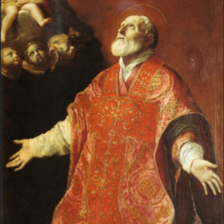 Hand-painted oil painting reproduction of St Filippo Neri in Ecstasy by Italian Baroque artist Guido Reni, crafted in Dafen Oil Painting Village studio