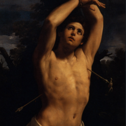 Hand-painted oil painting reproduction of The Martyrdom of Saint Sebastian by Italian Baroque master Guido Reni, crafted in Dafen Oil Painting Village studio