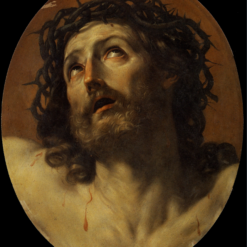 Hand-painted oil painting reproduction of Head of Christ Crowned with Thorns by Italian Baroque master Guido Reni, crafted in Dafen Oil Painting Village studio