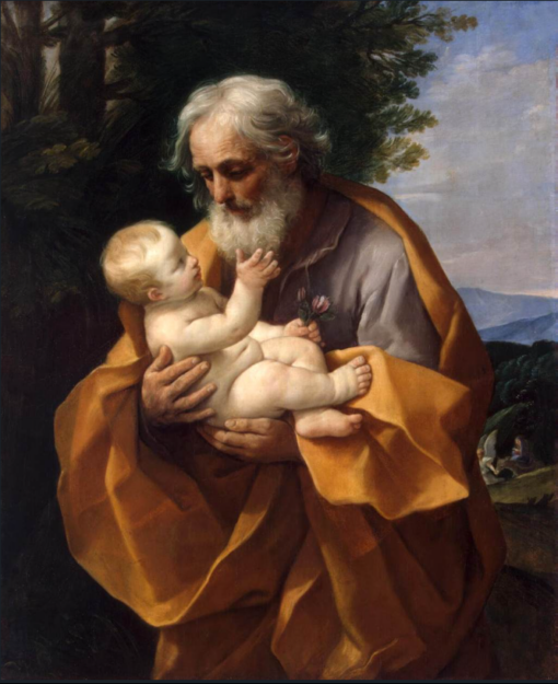 Hand-Painted Oil Painting Reproduction – St Joseph with the Infant Jesus by Guido Reni | Dafen Studio Fine Art