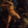 Hand-Painted Oil Painting Reproduction - Hercules Vanquishing the Hydra of Lerna by Guido Reni | Dafen Studio Fine Art 2 Hand-painted oil painting reproduction of Hercules Vanquishing the Hydra of Lerna by Italian Baroque master Guido Reni, crafted in Dafen Oil Painting Village studio