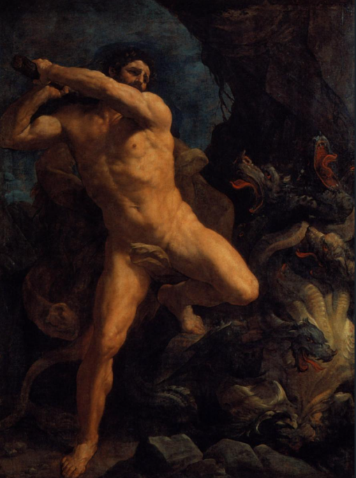 Hand-Painted Oil Painting Reproduction – Hercules Vanquishing the Hydra of Lerna by Guido Reni | Dafen Studio Fine Art