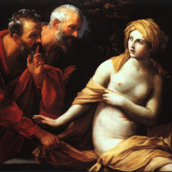 Hand-painted oil painting reproduction of Susanna and the Elders by Italian Baroque master Guido Reni, crafted in Dafen Oil Painting Village studio